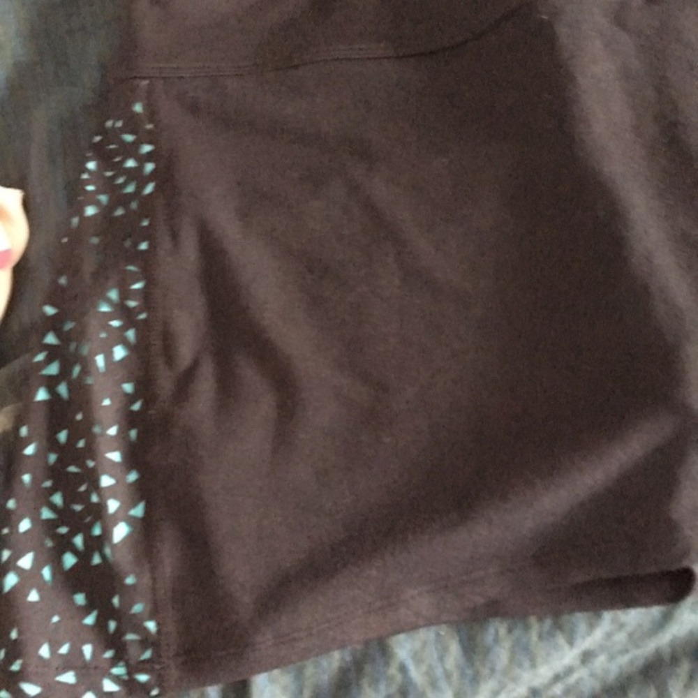 Fila Black Laser cut Tennis golf skirt w shorts NEW